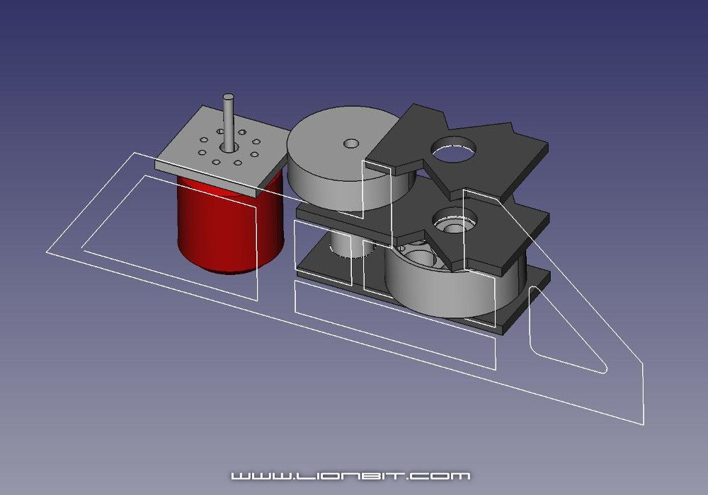 Motorplatte und erste Chassis Umrisse