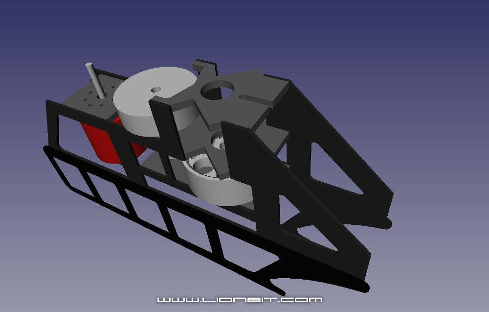 Oberes und unteres Chassis mit Mechanik